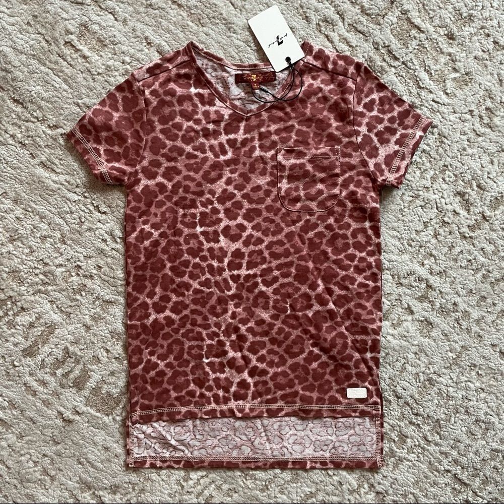 7 for all mankind Pink Leopard Shirt